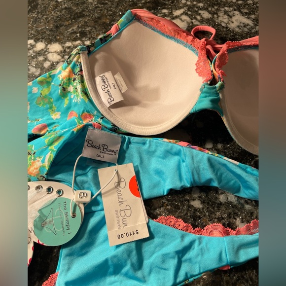 NWT and liner beach bunny bikini Bahama Mama XL set …Rare 💎 - Picture 11 of 13